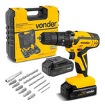 Carregar imagem na Galeria, PARAFUSADEIRA FURADEIRA COM IMPACTO BATERIA 12V PFV012I VONDER