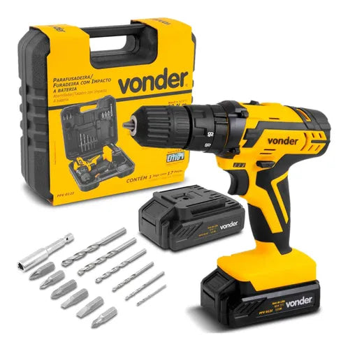 PARAFUSADEIRA FURADEIRA COM IMPACTO BATERIA 12V PFV012I VONDER