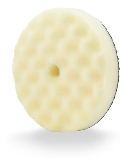 BOINA DE ESPUMA BRANCA REFINO COM PRATO 8\" NEW POLISH