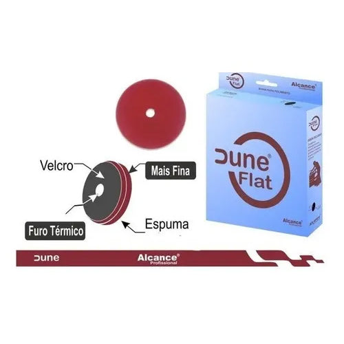 BOINA ESPUMA FLAT VERMELHA DUNE 5 ALCANCE