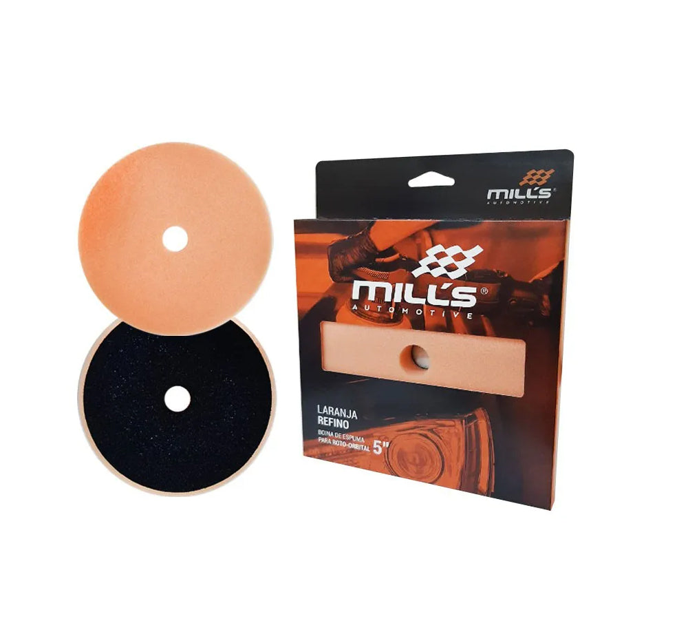 BOINA DE ESPUMA LARANJA PARA ROTO ORBITAL MILLS 5 REFINO