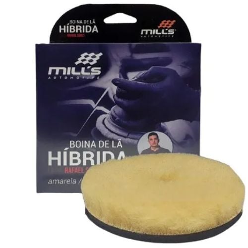 BOINA LÃ HIBRIDA RS AMARELA 5\" INTERFACE EVA LIVRE  MILLS