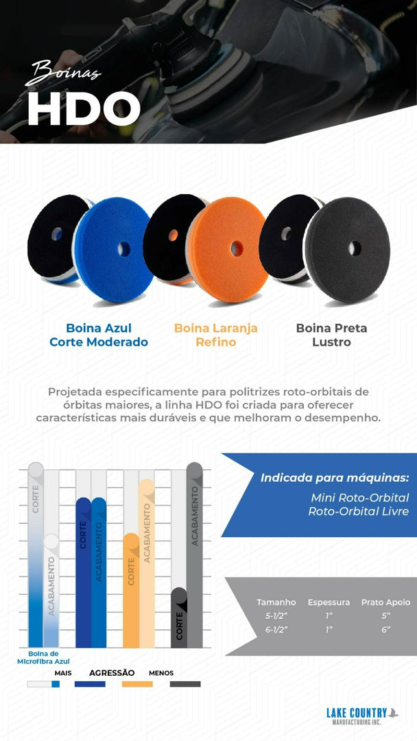 BOINA ESPUMA HDO PRETA LUSTRO 5 LAKE COUNTRY