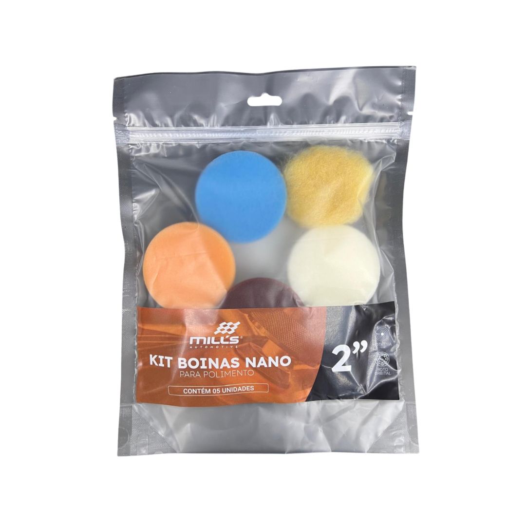 KIT DE BOINAS NANO COM 5 UNIDADES 2 MILLS