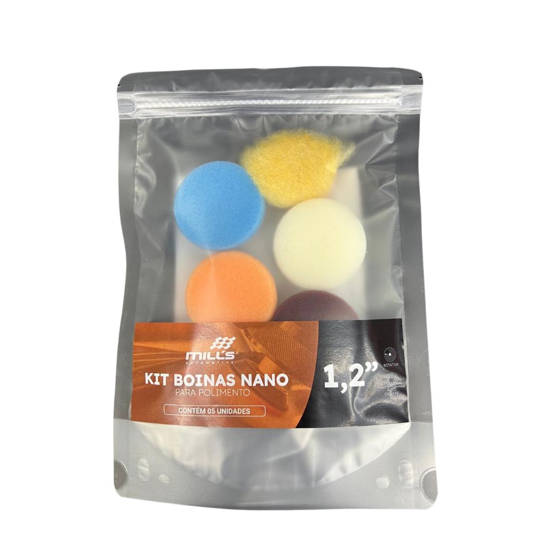 KIT DE BOINAS NANO COM 5 UNIDADES 1,2 MILLS