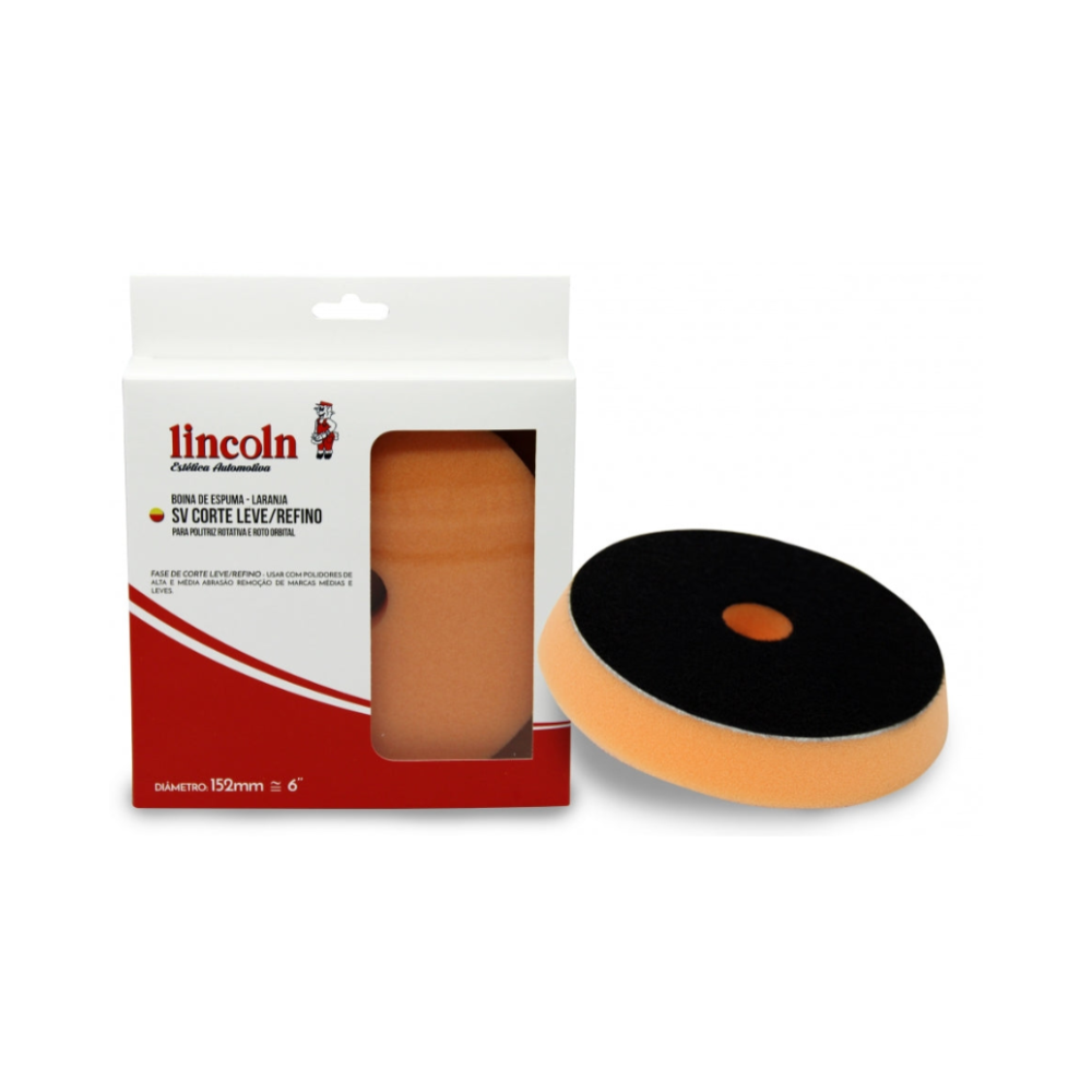 BOINA DE ESPUMA LARANJA CORTE 6 LINCOLN