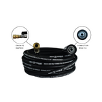 Carregar imagem na Galeria, MANGUEIRA TRAMA ACO M22/14 X ENGATE RAPIDO LAVADORAS ALTA PRESSAO 12 METROS SIGMA