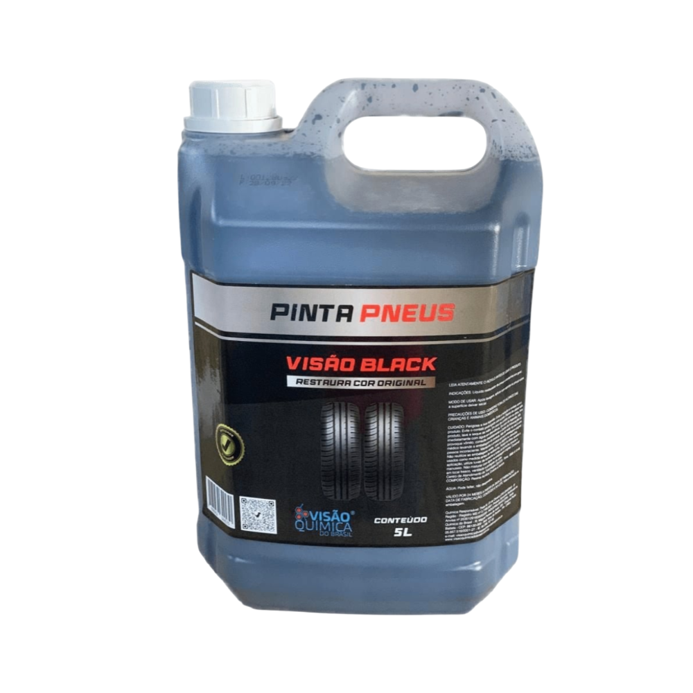 PRETINHO VISAO BLACK RESTAURADOR PINTA PNEU 5L VISAO QUIMICA