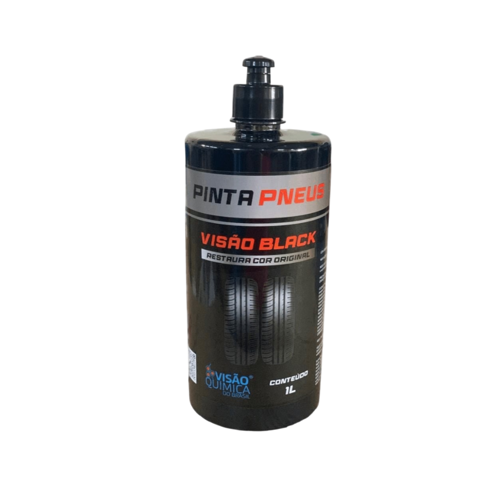 PRETINHO VISAO BLACK RESTAURADOR PINTA PNEU 1L VISAO QUIMICA