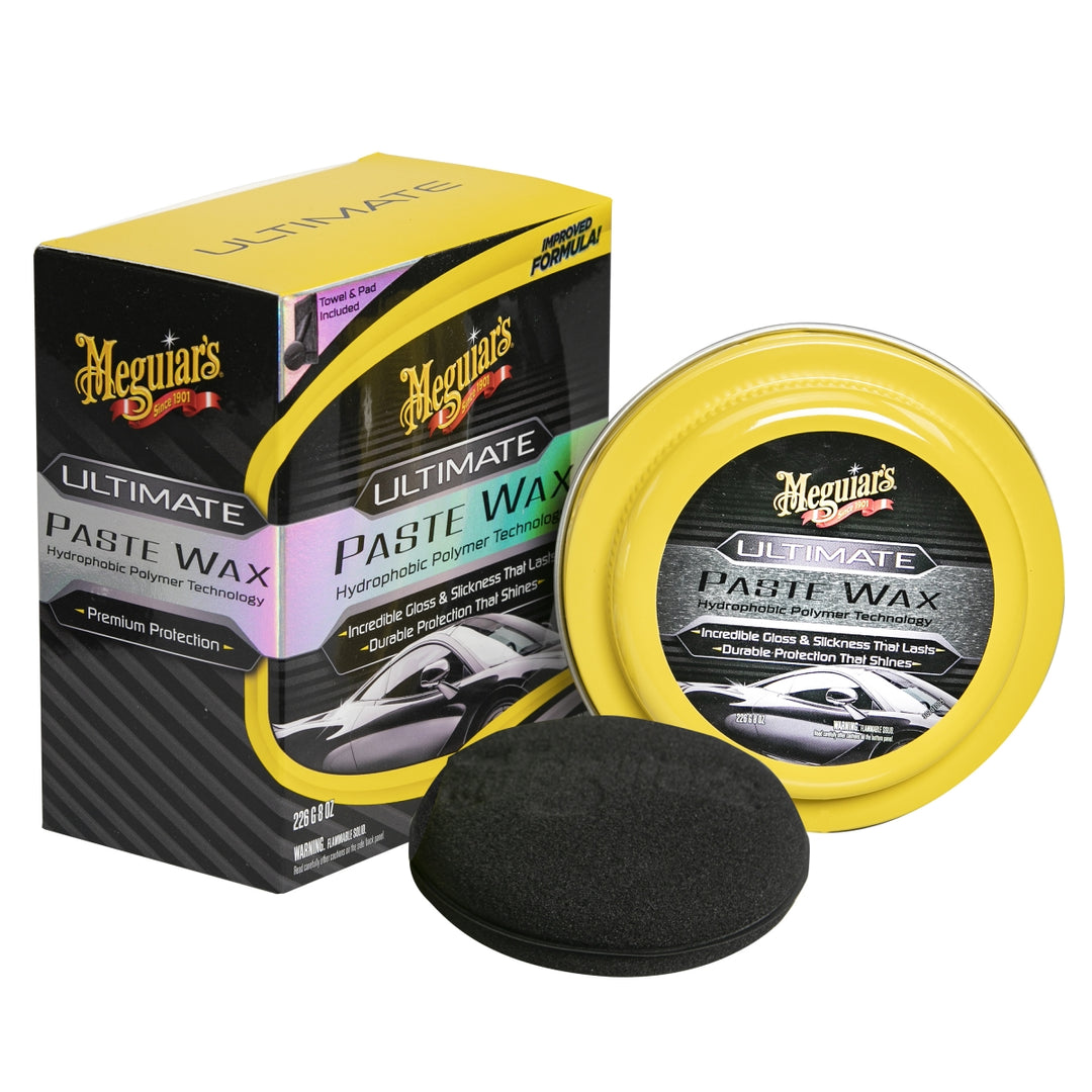 Cera em Pasta Ultimate Paste Wax Meguiar's – 226g | Proteção Sintética, Brilho Espelhado e Alta Hidrorrepelência