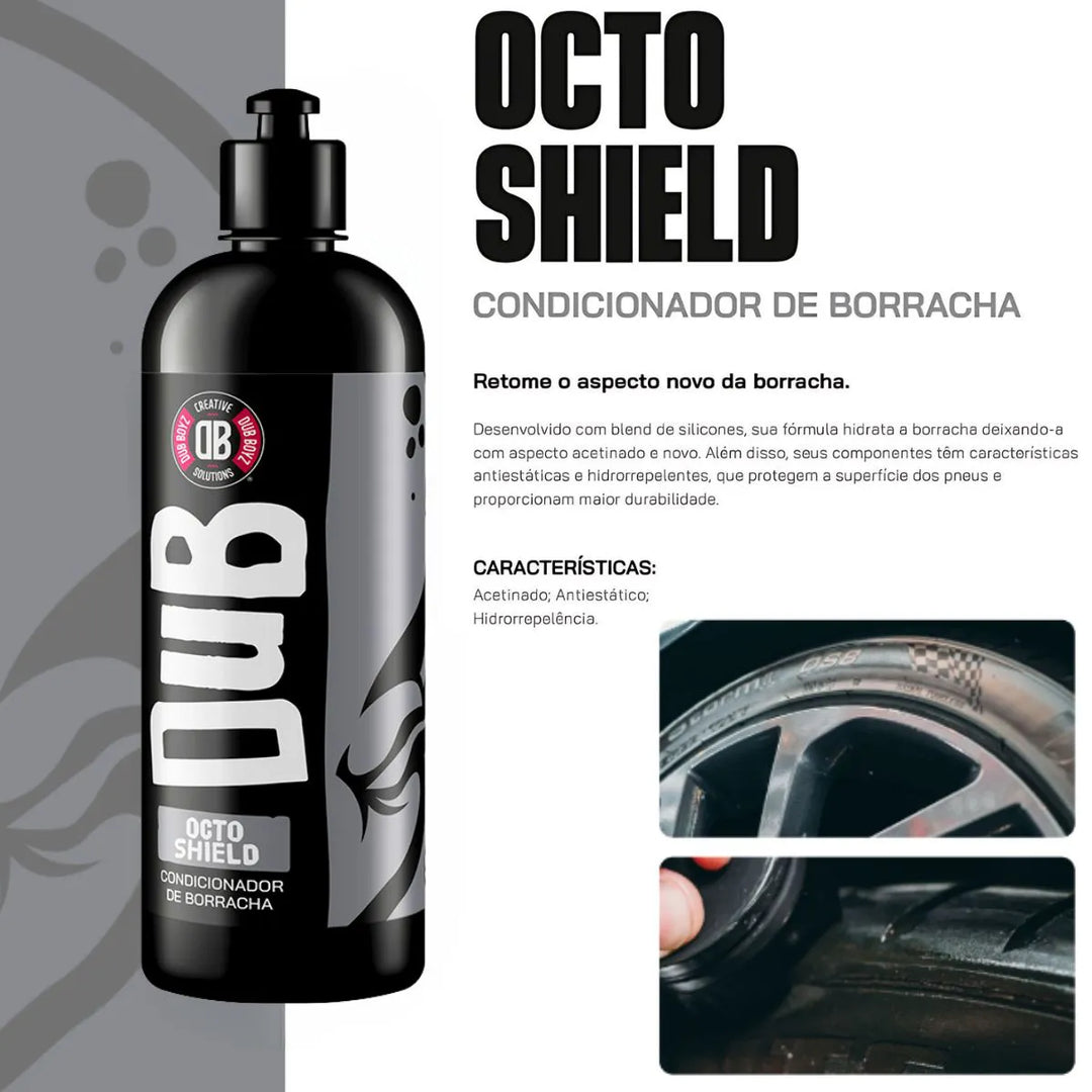 Octo Shield Condicionador para Pneus 500ml – Dub Boyz - vendido por Auto Leds distribuidora de produtos para estética automotiva