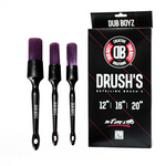 Carregar imagem na Galeria, KIT 3X PINCEIS PARA DETALHAMENTO DRUSH DUB BOYZ com três pincéis de qualidade para detalhamento automotivo.