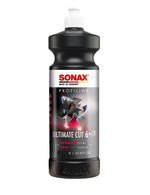 Carregar imagem na Galeria, COMPOSTO POLIDOR SONAX ULTIMATE CUT 6+ CORTE RÁPIDO 1L em embalagem de 1 litro, ideal para remoção de defeitos automotivos.