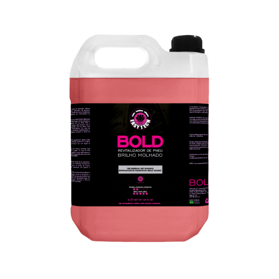 Bold Preteador de Pneus 5L Easytech, condicionador de pneus com brilho molhado e intenso.