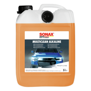 MULTICLEAN ALCALINO 5L SONAX (MultiClean Alkaline) em embalagem de plástico, ideal para pré-lavagem de carros e veículos pesados.