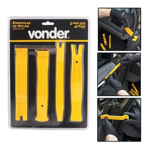 ESPATULAS DE NYLON JG C/ 4PCS VONDER