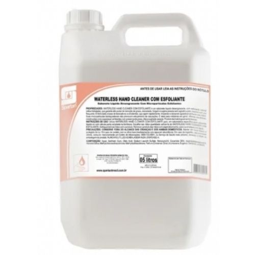 WATERLESS HAND CLEANER SABONETE DESENGRAXANTE COM ESFOLIANTE 5 LITROS SPARTAN