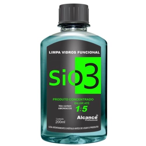 SiO3 LIMPA VIDROS CONCENTRADO 1:5 200ML ALCANCE