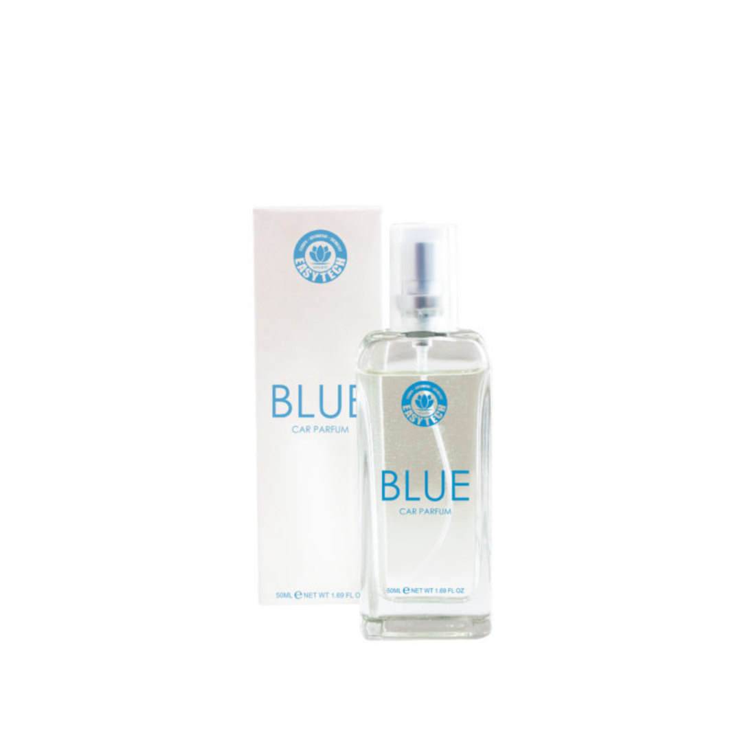 AROMATIZANTE ADC BLUE 50ML EASYTECH em frasco transparente com embalagem branca ao fundo.