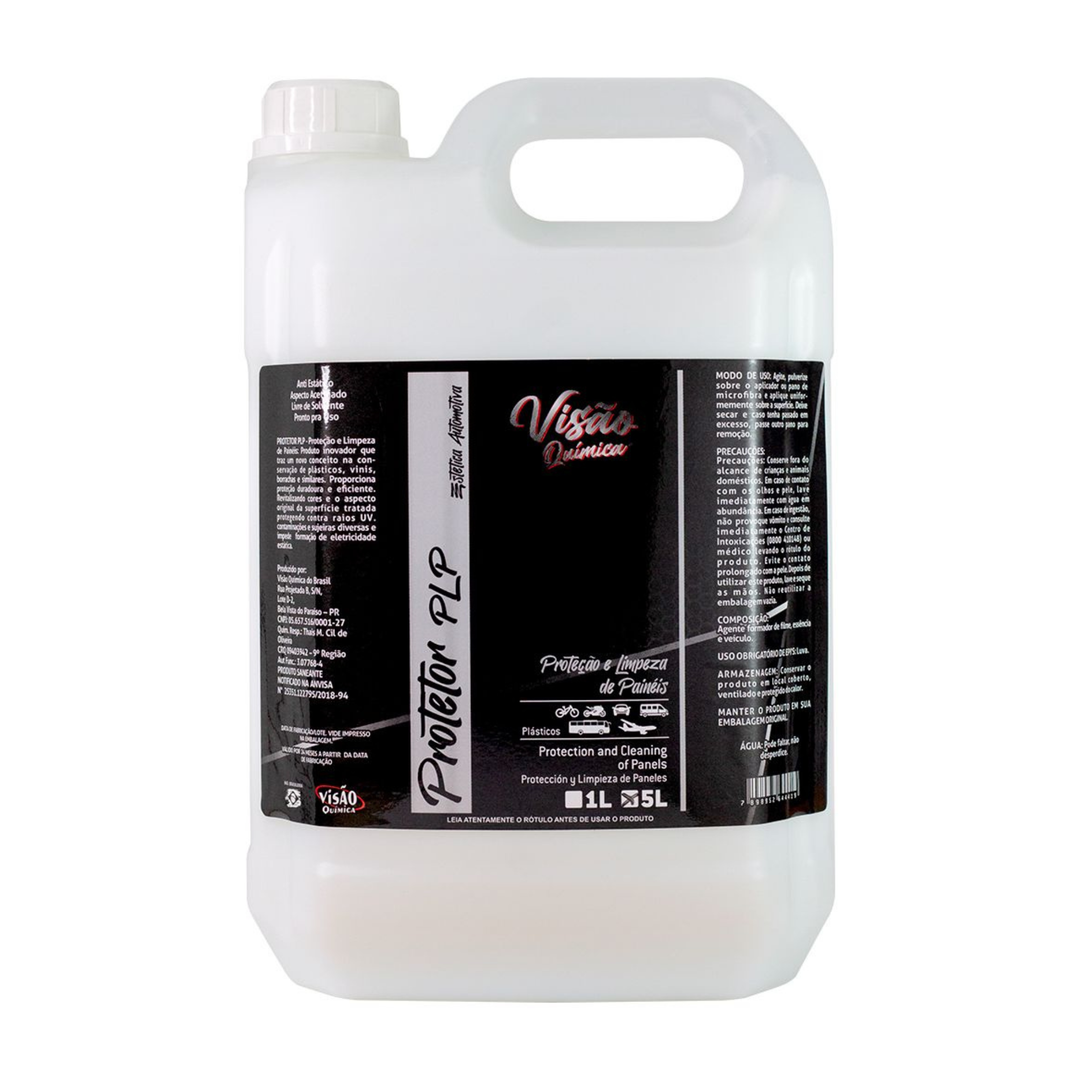 PLP PROTETOR DE PAINEL 5L Visão Química em embalagem grande para conservação de plásticos e vinis.