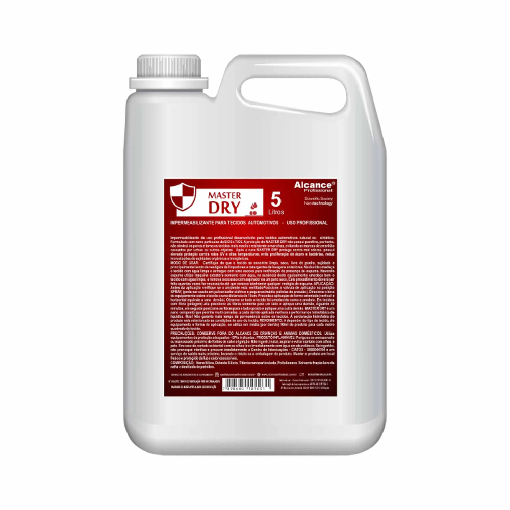 MASTER DRY IMPERMEABILIZANTE DE TECIDOS 5L ALCANCE