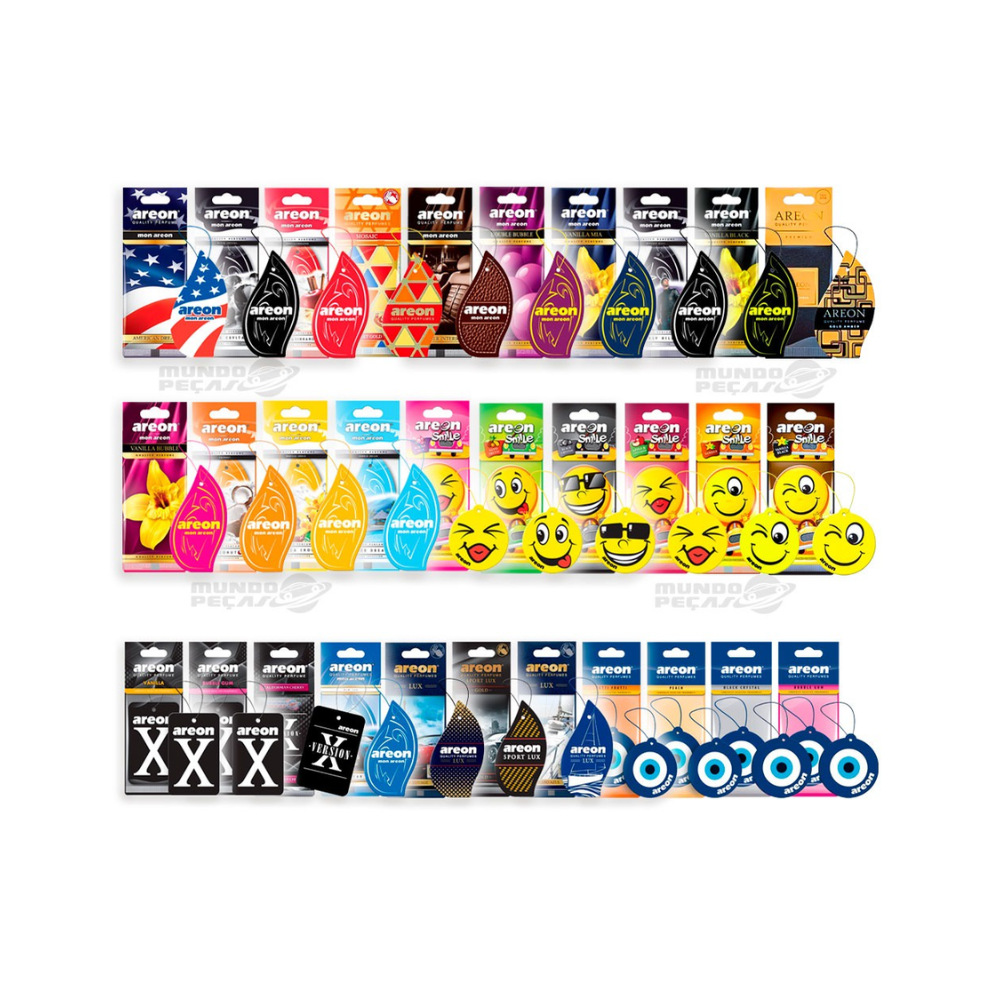 KIT 10X AROMATIZANTE SORTIDOS AREON