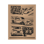 Carregar imagem na Galeria, TAPETE PAPEL KRAFT ESTAMPA SELENE 4KG
