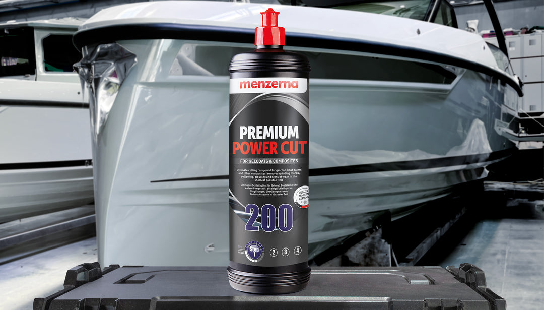 PREMIUM POWER CUT 200 COMPOSTO POLIDOR GELCOAT NAUTICO 1L MENZERNA