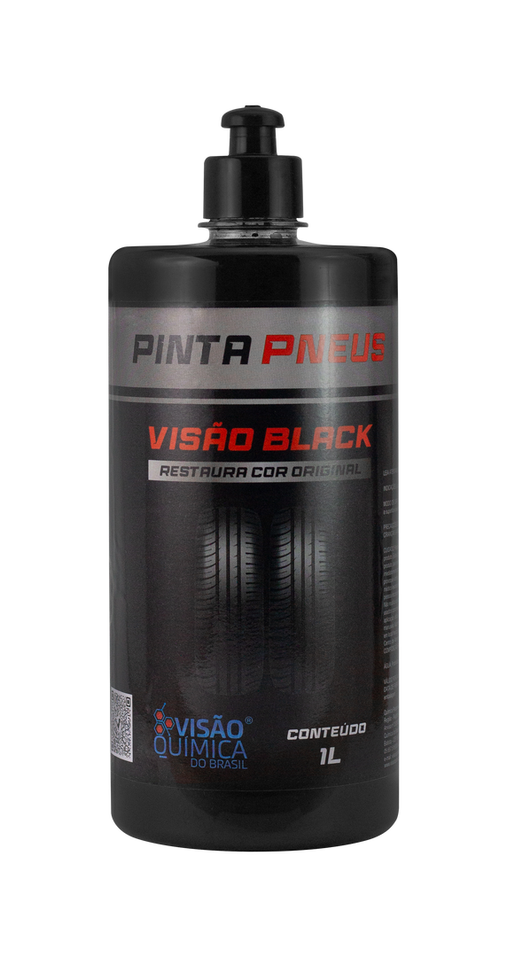 PRETINHO VISAO BLACK RESTAURADOR PINTA PNEU 1L VISAO QUIMICA