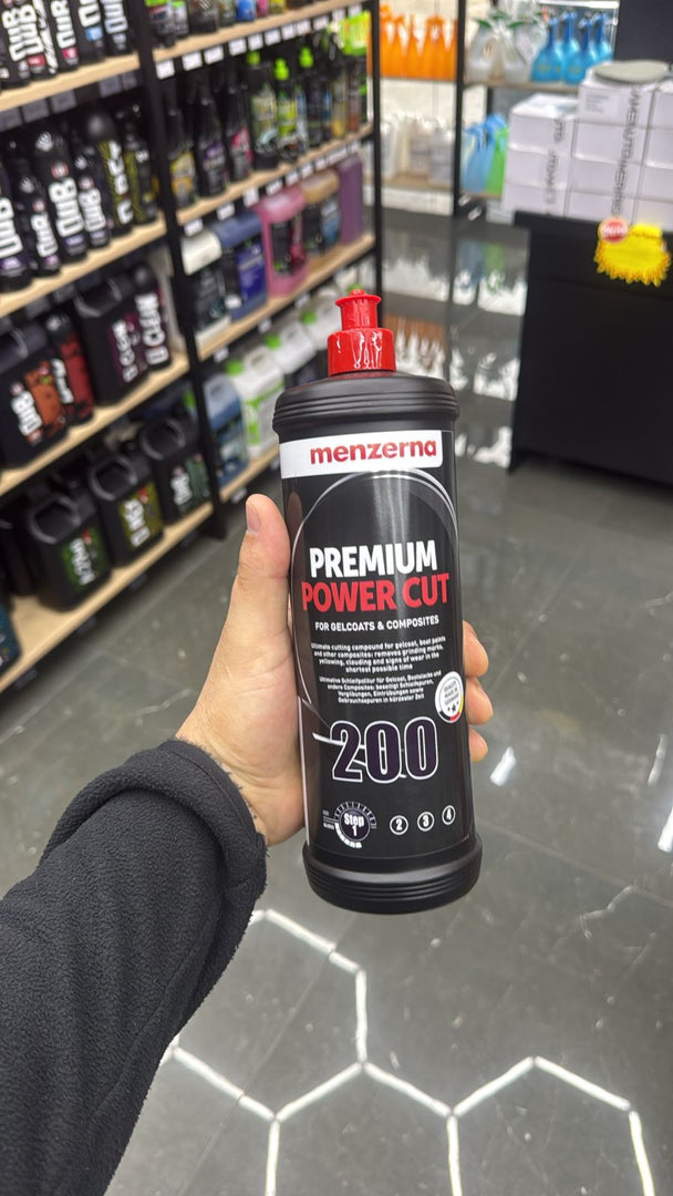 PREMIUM POWER CUT 200 COMPOSTO POLIDOR GELCOAT NAUTICO 1L MENZERNA