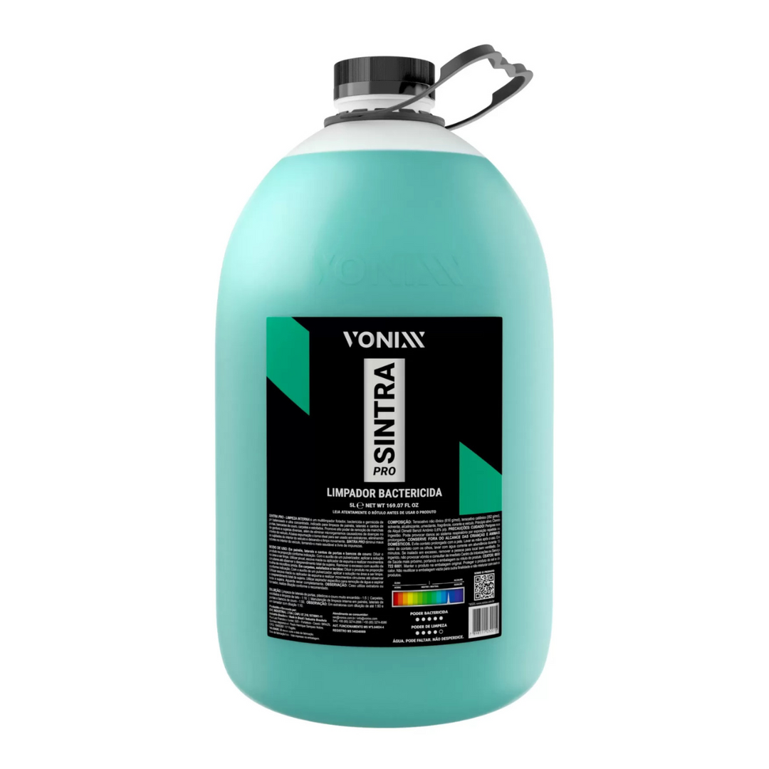 APC Sintra VoniXX 5L limpador bactericida para limpeza interior de veículos.