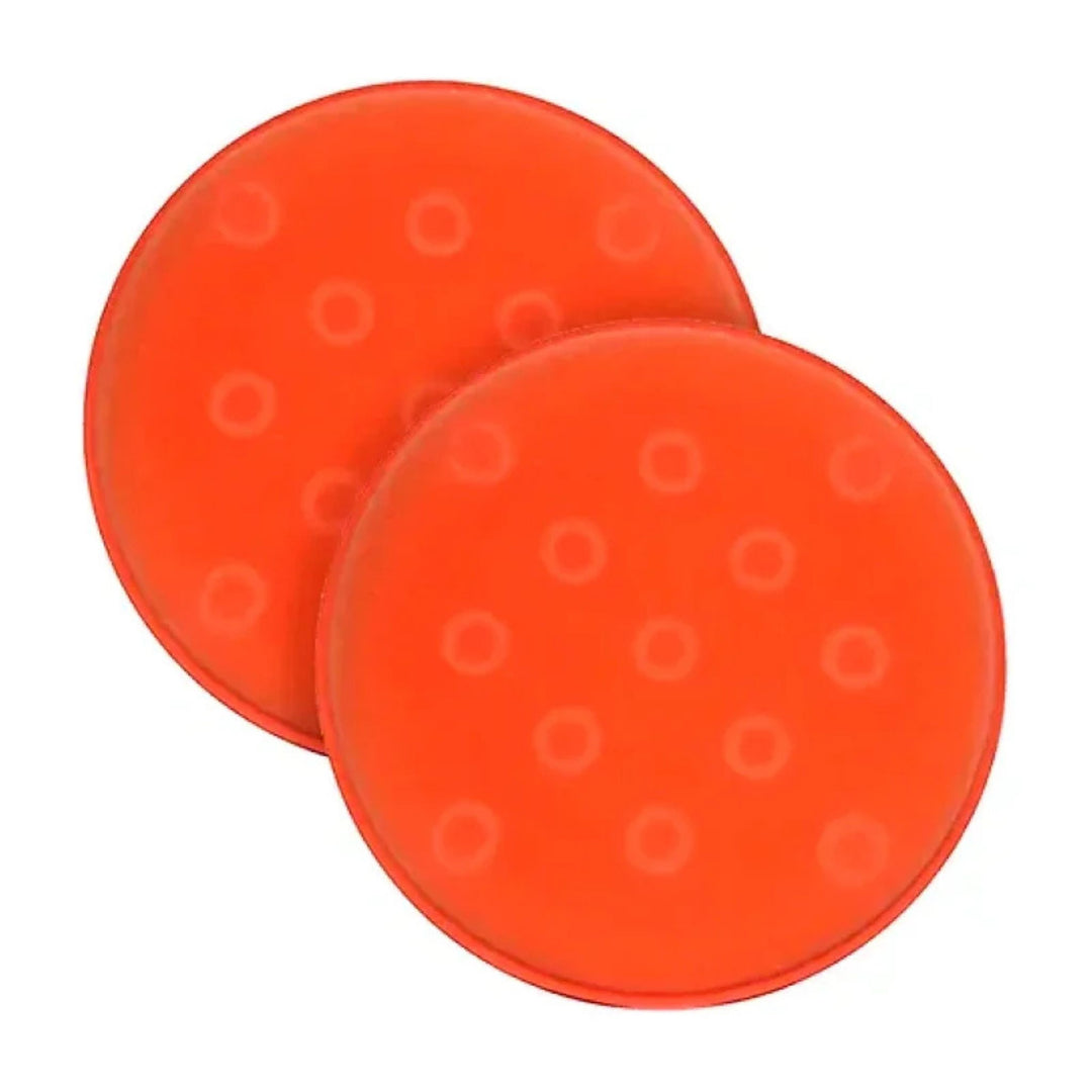 Aplicador de Espuma Kers Super Pro - dois aplicadores de espuma laranja para ceras e polidores.