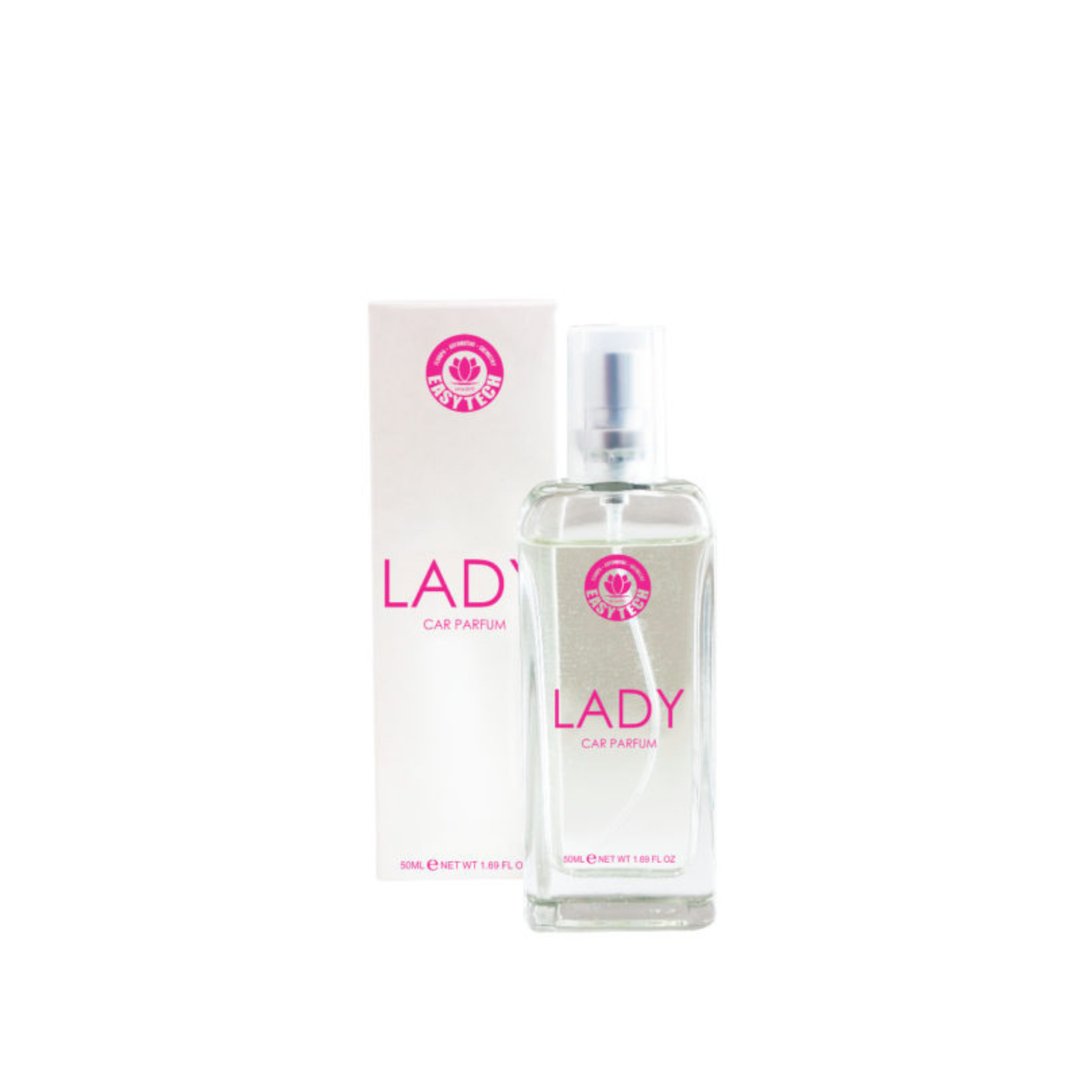 AROMATIZANTE ADC LADY 50ML EASYTECH com embalagem, fragrância sofisticada para veículos.