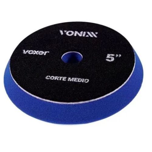 BOINA VOXER Corte Médio Azul 5" da Vonixx para remoção de defeitos na pintura e acabamento superior.
