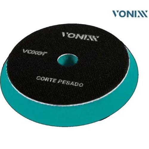 Boina Voxer Corte Pesado Verde da Vonixx, ideal para polimento e remoção de defeitos severos.