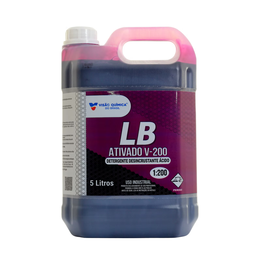 INTERCAP DESINCRUSTANTE ACIDO 5L LB Ativado V-200 Visão Química para limpeza industrial