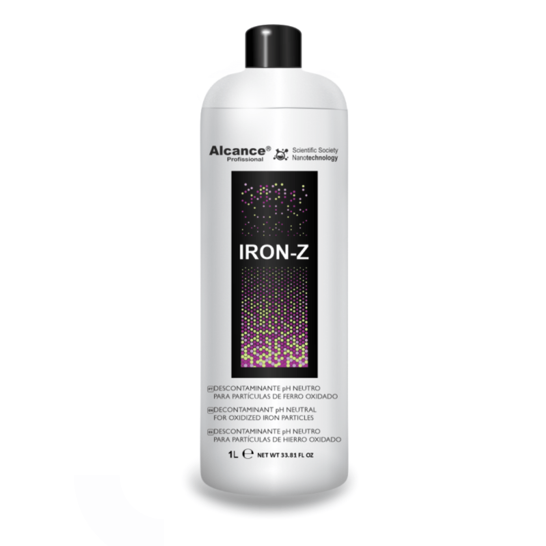 Produto IRON Z DESCONTAMINANTE FERROSO 1L ALCANCE, ideal para estética e detalhamento automotivo.
