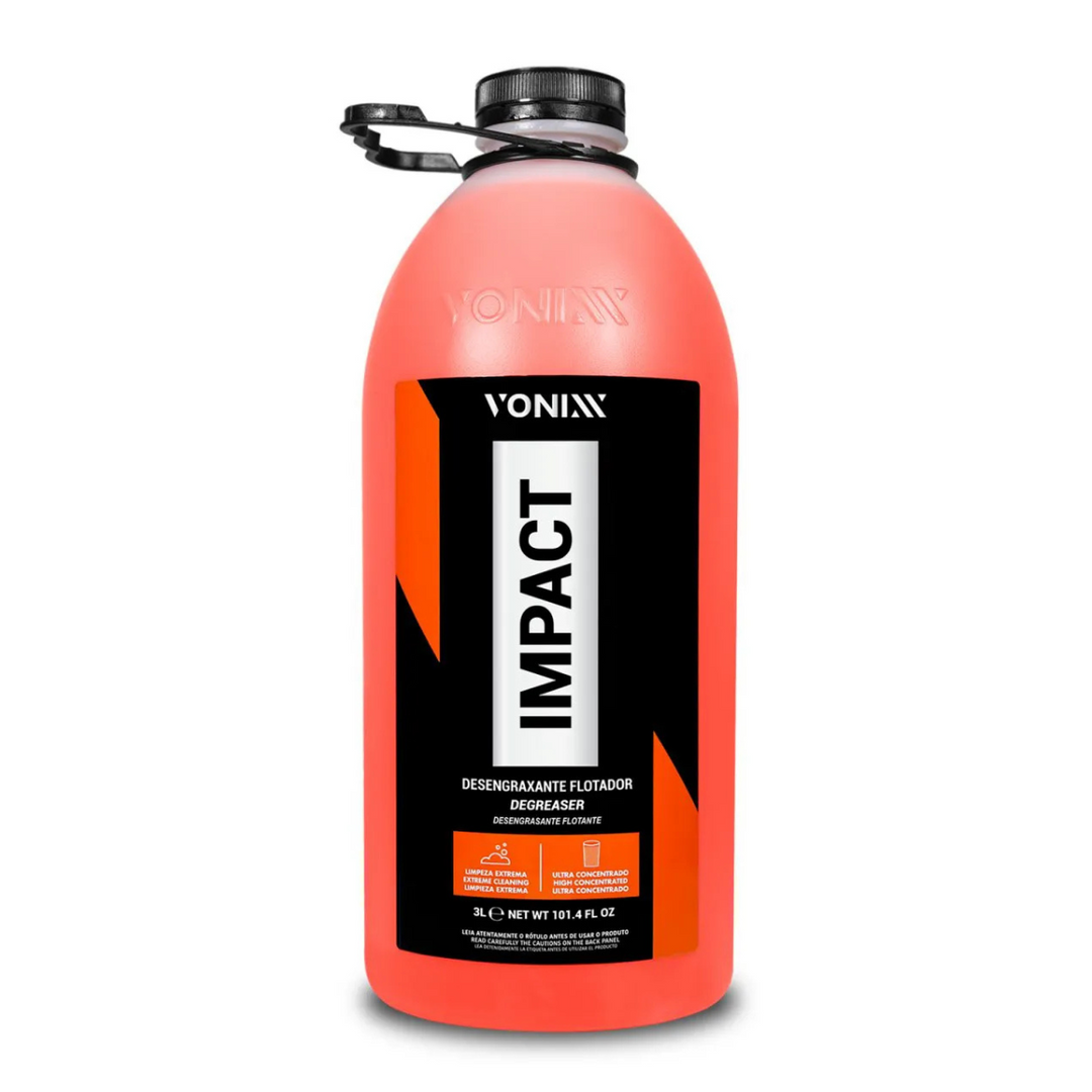 Frasco de limpador IMPACT da Vonixx, produto ecologicamente correto para limpeza eficaz.