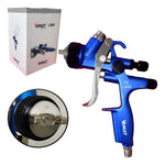 Carregar imagem na Galeria, PISTOLA GRAVIDADE MOD LS-20 Kaizen Tech com caixa e detalhes do bico, ideal para pintura automotiva.