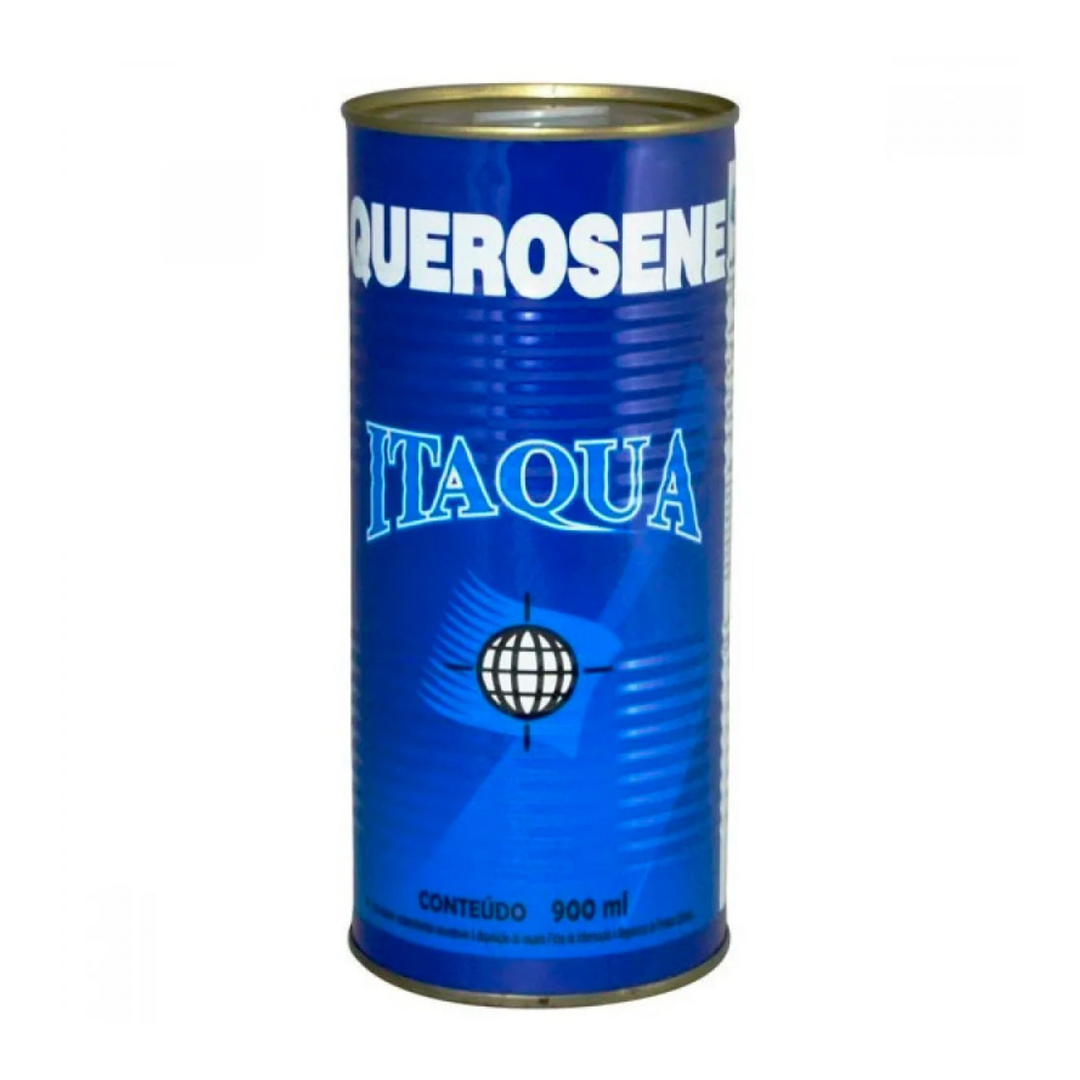 Lata de QUEROSENE 900ML - ITAQUÁ, ideal para limpeza de óleos, graxas e gorduras