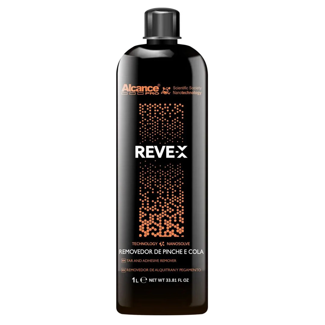 REVE-X REMOVEDOR DE PICHE E COLA 1L ALCANCE – descontaminante automotivo para remover piche e cola.
