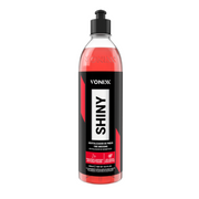 SHINY revitalizador de pneus da Vonixx em embalagem de 500ml, brilho intenso e duradouro.