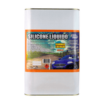 Carregar imagem na Galeria, Lata de 5L de SILICONE LIQUIDO BAUNILHA da Visão Quimica, ideal para revitalização de plásticos e pneus.