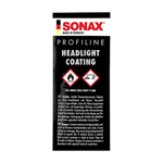 Carregar imagem na Galeria, COATING PARA FAROL SONAX HEADLIGHT COATING - embalagem de 5ml com instruções de uso e informações de segurança.