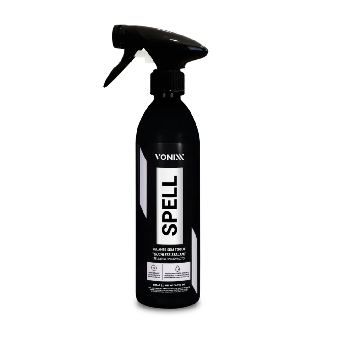Spell da Vonixx 500ml, selante sem toque para proteção e brilho de superfícies.