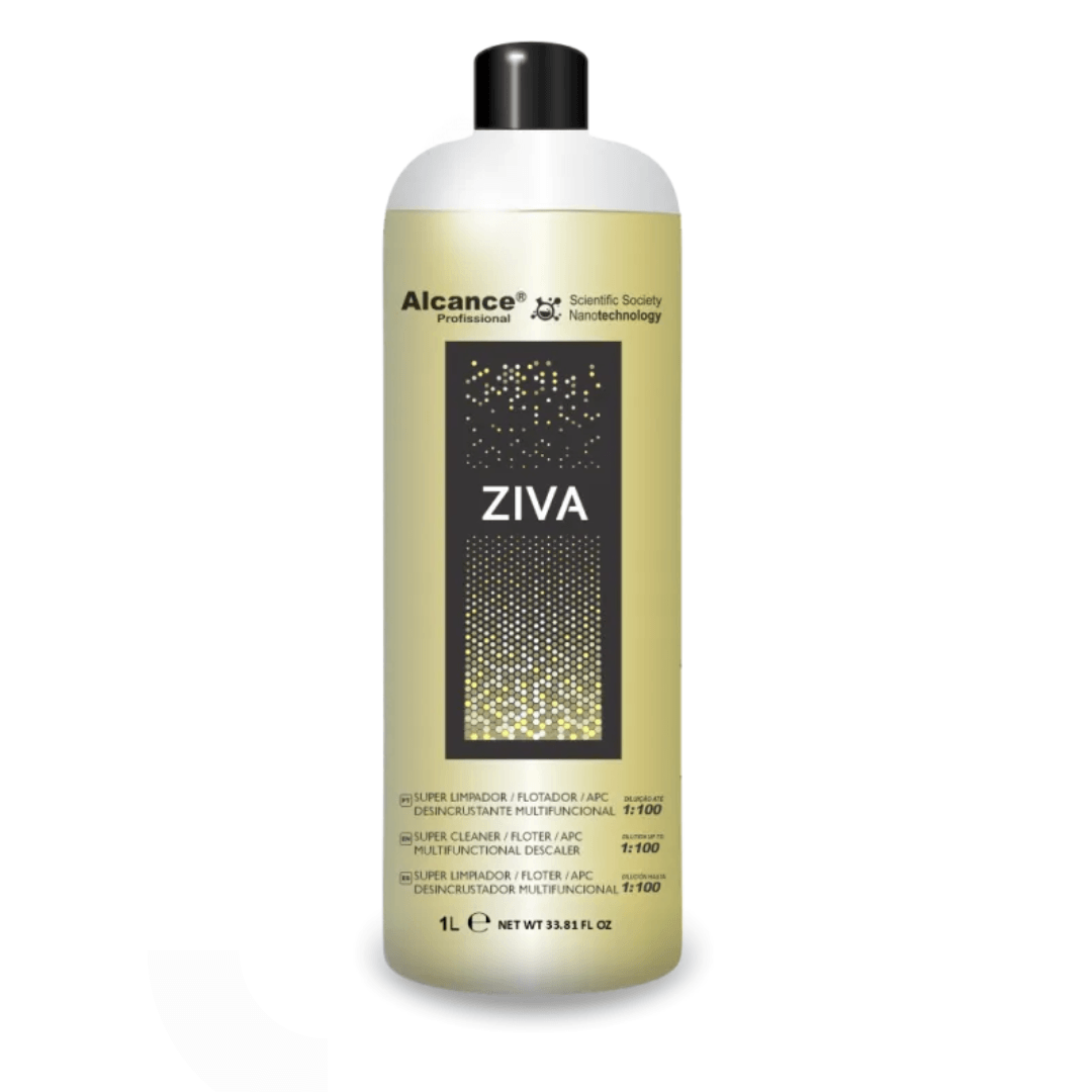 ZIVA CONCENTRADO FLOTADOR APC SHAMPOO ACIDO 1L ALCANCE - super limpador multifuncional para estética automotiva