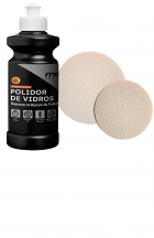 KIT POLIDOR DE VIDRO 250G MILLS + BOINAS ALGODAO VIDRO MILLS